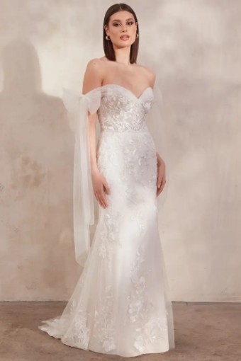 Adore by Justin Alexander #11261 #0 default Ivory/Ivory/Silver/Nude thumbnail