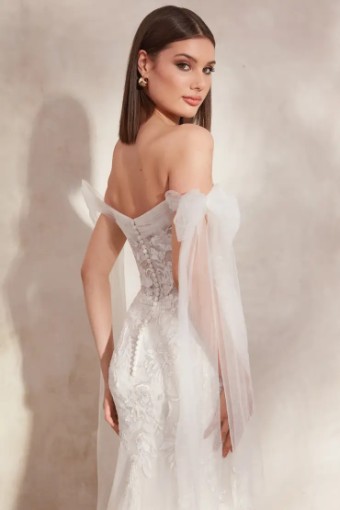 Adore by Justin Alexander #11261 #3 default Ivory/Ivory/Silver/Nude thumbnail