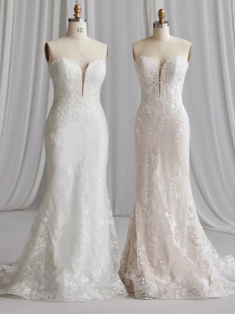 Rebecca Ingram #NELLY (23RK682A01) #5 default Ivory over Nude (gown with Natural Illusion) thumbnail