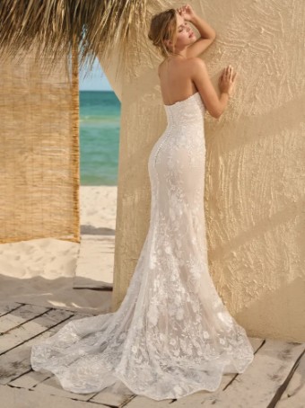 Rebecca Ingram #NELLY (23RK682A01) #2 Ivory over Nude (gown with Natural Illusion) thumbnail