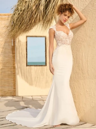 Rebecca Ingram #IDABELLE (23RK674A01 - Unlined Bodice) #0 default Ivory (gown with Natural Illusion) thumbnail
