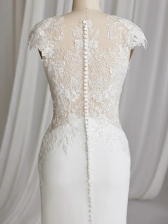Rebecca Ingram #IDABELLE (23RK674A01 - Unlined Bodice) #4 default Ivory (gown with Natural Illusion) thumbnail