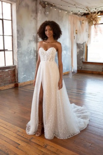 All Who Wander #TINLY #1 (IV-BC) Ivory Lace Tulle and Regal Organza over Biscotti Gown thumbnail