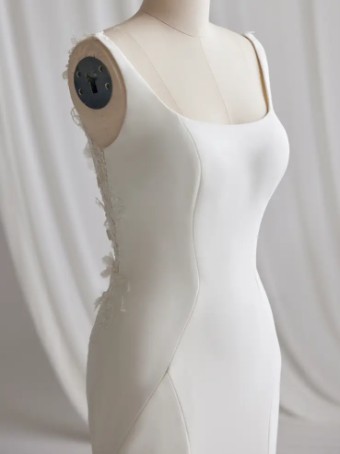 Rebecca Ingram #JOY (23RW664A01) #3 All Ivory (gown with Ivory Illusion) thumbnail
