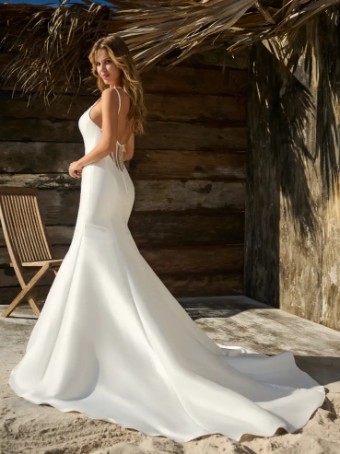 Rebecca Ingram #TANYA (23RC691A01) #1 All Ivory (gown with Ivory Illusion) thumbnail