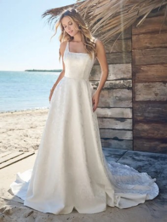 Rebecca Ingram #VESTA (23RK718A01 - Embellished) #2 Ivory (gown with Natural Illusion) thumbnail