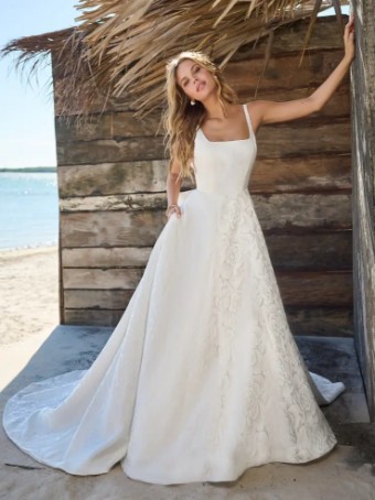 Rebecca Ingram #VESTA (23RK718A01 - Embellished) #0 default Ivory (gown with Natural Illusion) thumbnail