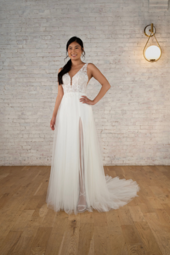 Stella York #7834 #1 (IV-PL) Ivory Gown w Porcelain Tulle Illusion thumbnail