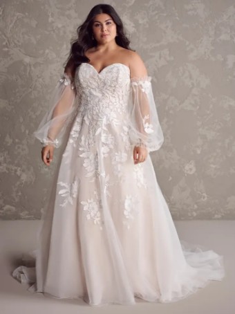 Rebecca Ingram #RUBY (24RS186A01 - Unlined bodice) #3 Ivory over Misty Mauve thumbnail