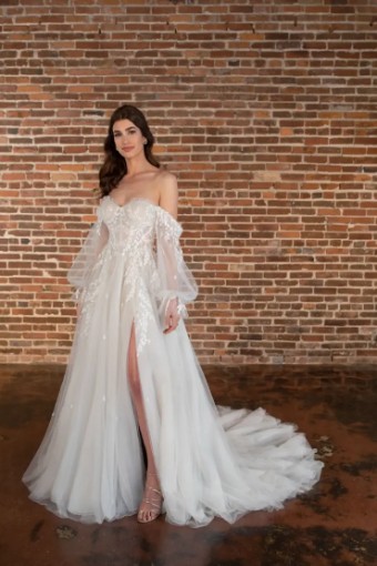Essense of Australia #D3787 #0 default (IV-RUM) IVORY LACE TULLE AND ROYAL ORGANZA OVER RUM GOWN thumbnail