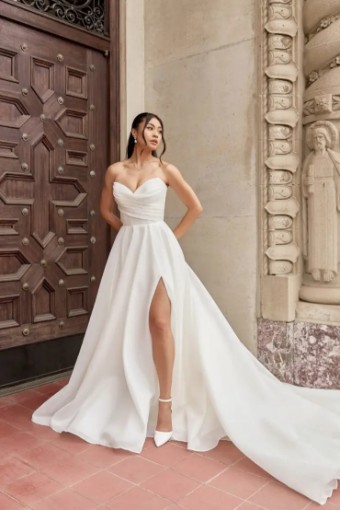 Essense of Australia #D3941 #3 (IV-IV) IVORY LUXE ORGANZA OVER IVORY GOWN thumbnail