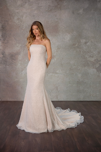 Essense of Australia #D4182 #4 default (IV-AL) Ivory Lace Tulle and Regency Organza over Almond Gown thumbnail