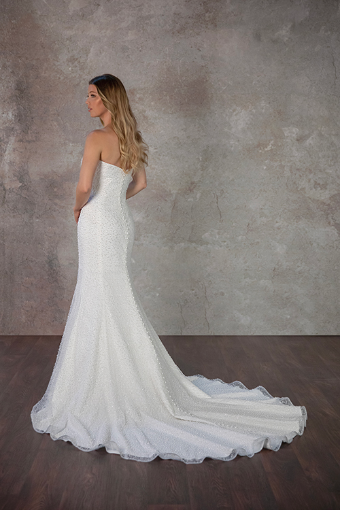 Essense of Australia #D4182 #3 (IV-AL) Ivory Lace Tulle and Regency Organza over Almond Gown thumbnail