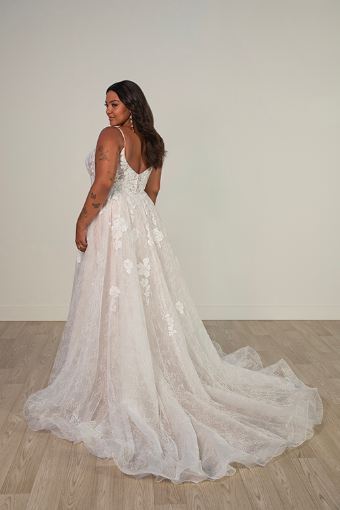 Stella York #8041 #4 default (IV-IV) IVORY LACE TULLE AND ROYAL ORGANZA OVER IVORY GOWN thumbnail