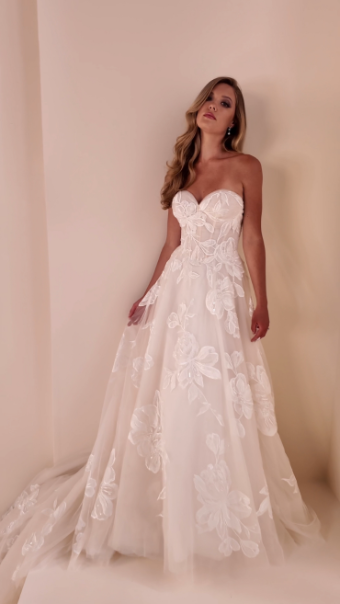 Enchanting by Mon Cheri #E603 #4 Sand/Ivory thumbnail