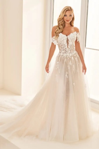 Enchanting by Mon Cheri #E2528 #0 default Diamond White/Champagne thumbnail