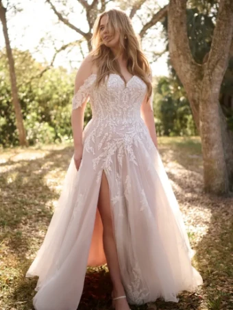 Rebecca Ingram #Victoria #1 Ivory Over Blush thumbnail