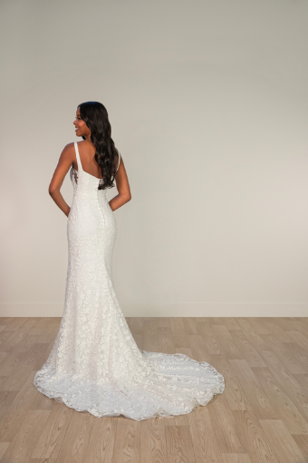 Stella York #SY8253 #1 (IVIV-PL) Ivory Lace and Tulle over Ivory Gown w Porcelain Tulle Plunge thumbnail