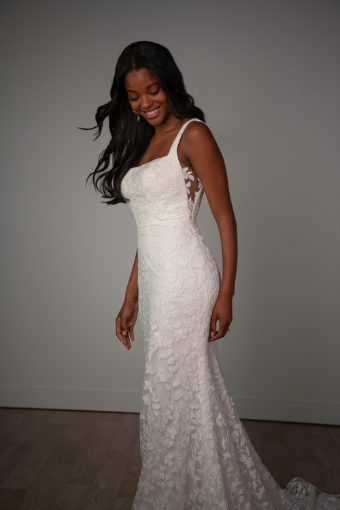Stella York #SY8253 #2 default (IVIV-PL) Ivory Lace and Tulle over Ivory Gown w Porcelain Tulle Plunge thumbnail