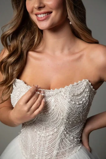Stella York #SY8312 #4 default Ivory/MOSCATO TULLE LINED BODICE thumbnail