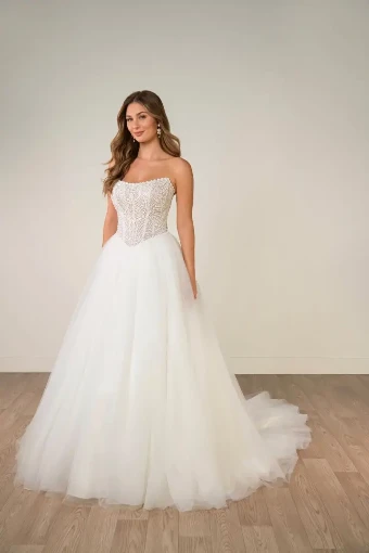 Stella York #SY8312 #2 Ivory/MOSCATO TULLE LINED BODICE thumbnail
