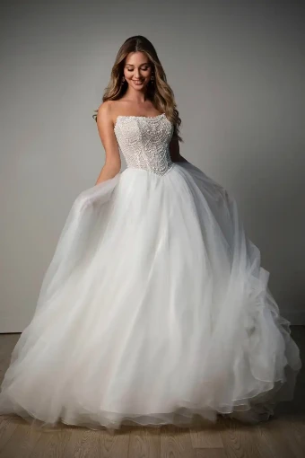 Stella York #SY8312 #1 Ivory/MOSCATO TULLE LINED BODICE thumbnail