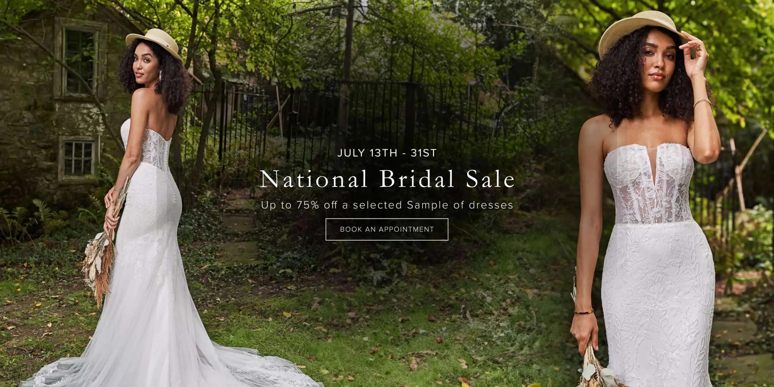 National Bridal Sale 2024 Banner for Desktop