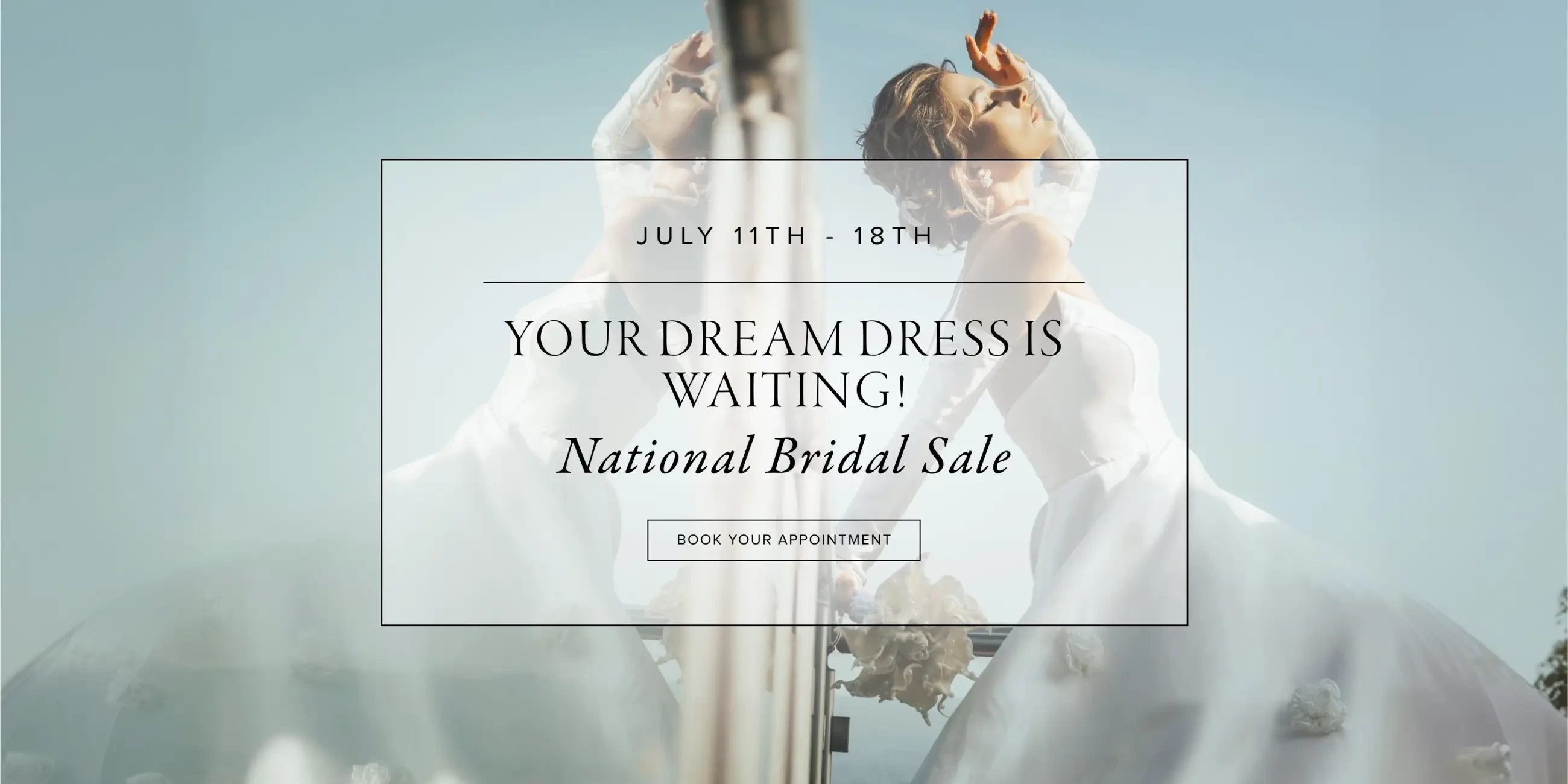 National Bridal Sale 2026 Banner for Desktop