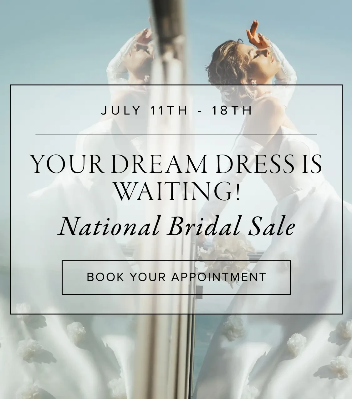 National Bridal Sale 2026 Banner for Mobile